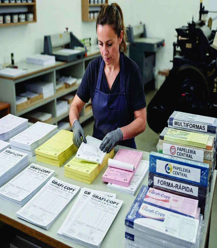 Diseño e impresión de talonarios comerciales con Ingeniería Phygital en Cali y Colombia - Siem Editores