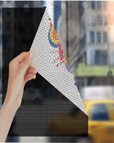 Impresión vinilo microperforado de alta calidad